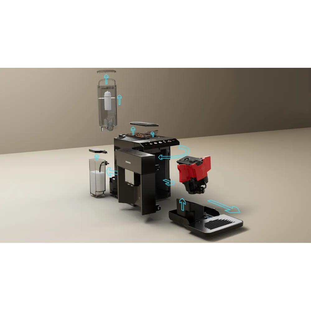SIEMENS TQ515GB9 EQ500 Bean to Cup Fully Automatic Coffee Machine - Piano Black - 7